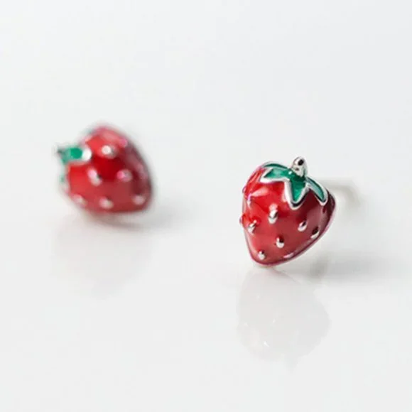 Strawberry Earrings - Picture 7 of 14
